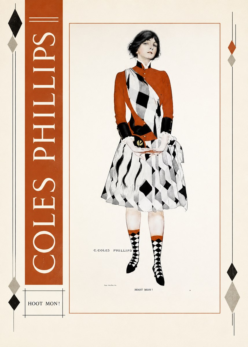 Coles Phillips Hoot Mon! No2 - Affiche