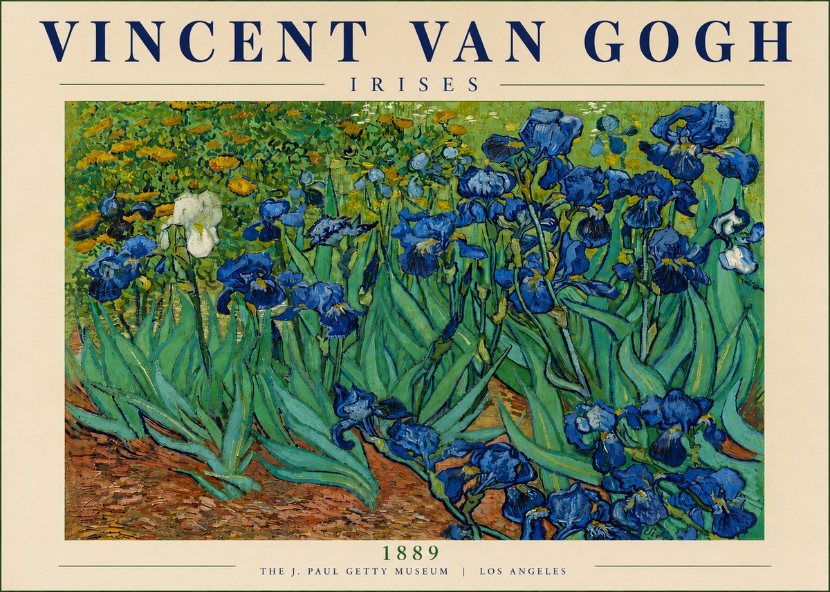 Van Gogh Irises I No5 - Affiche