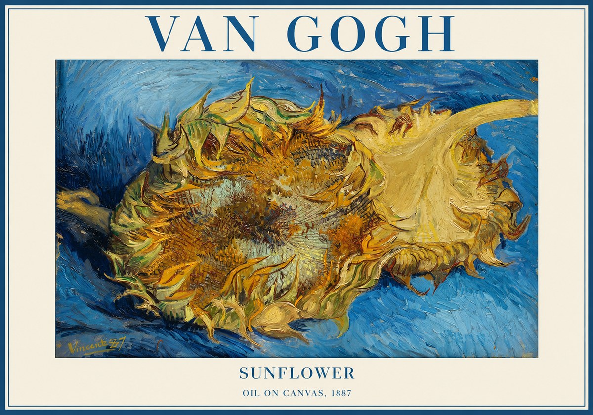 Van Gogh Sunflower No1 - Affiche