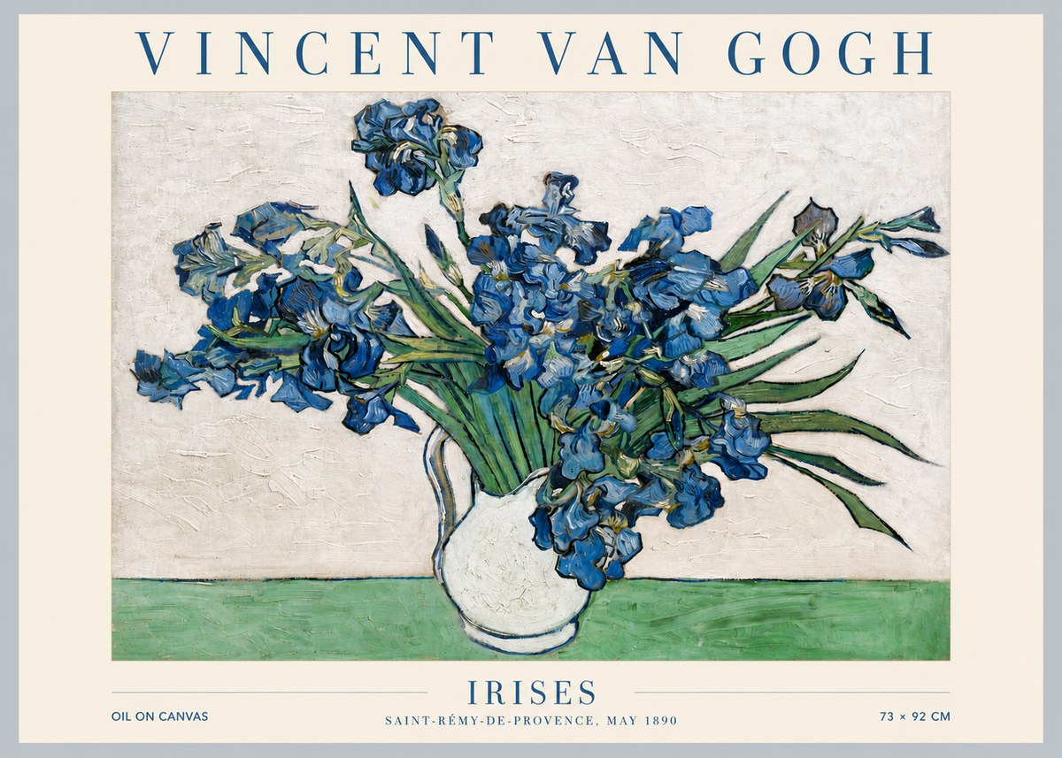 Van Gogh Irises II No5 - Affiche