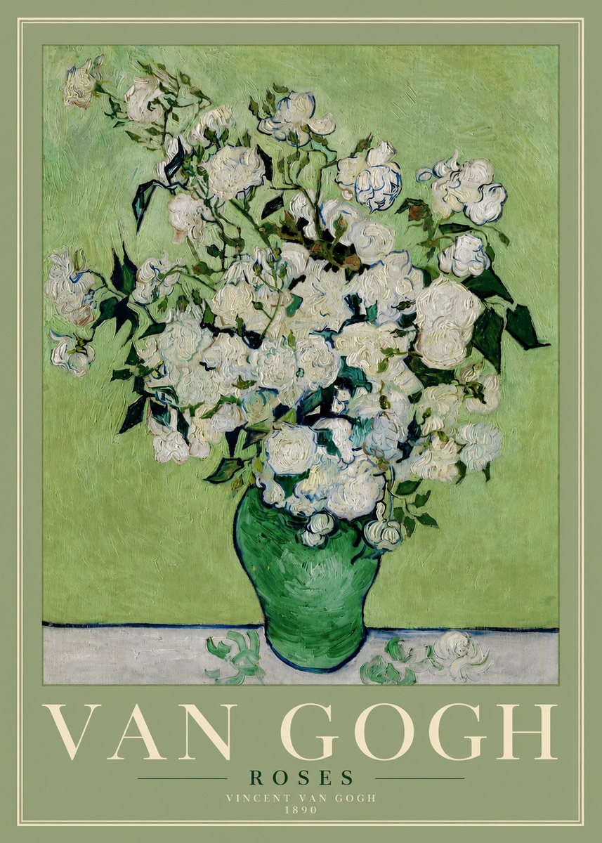 Van Gogh Roses I No4 - Affiche