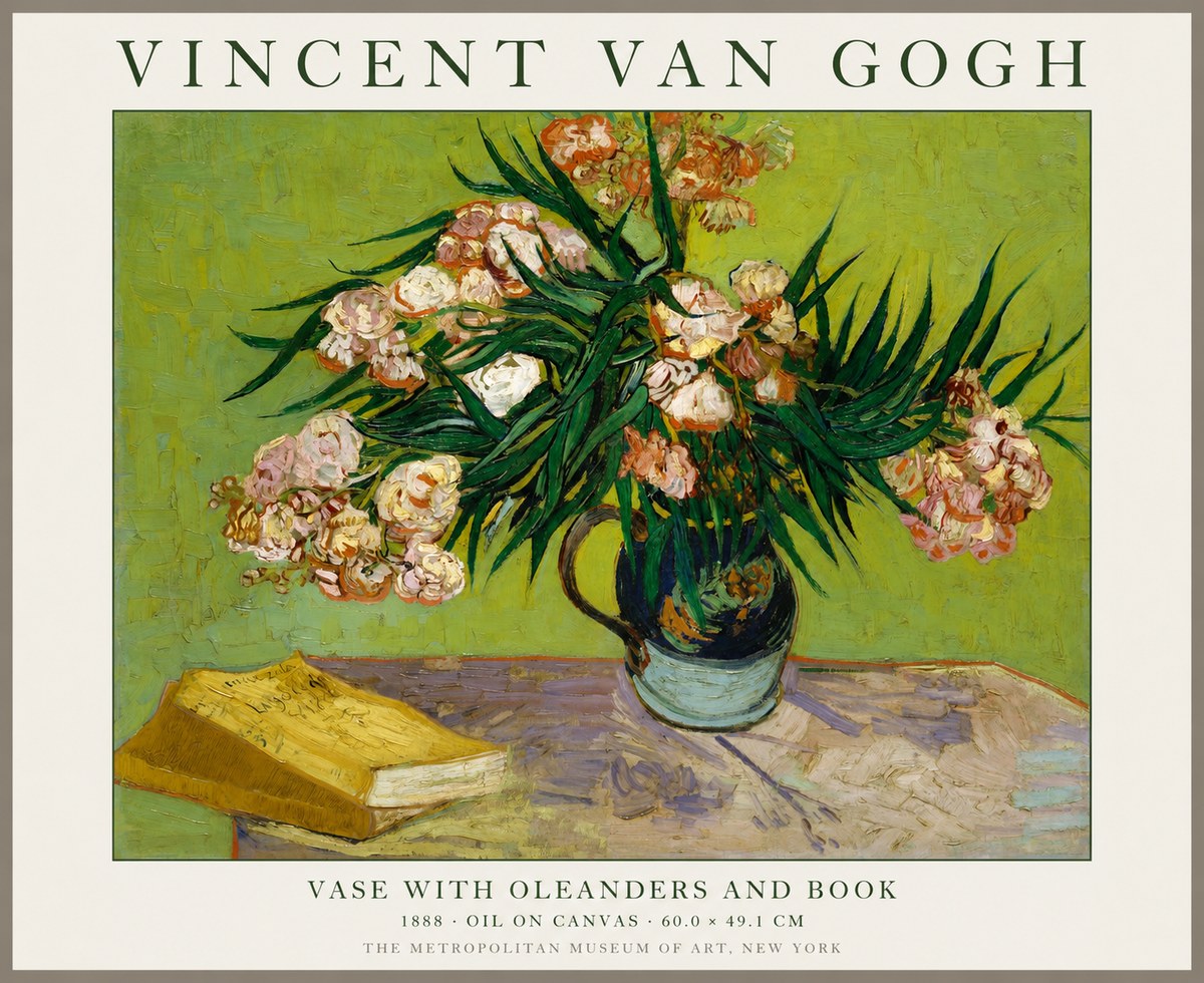 Van Gogh Oleanders No2 - Affiche