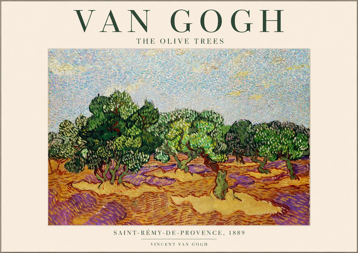 Van Gogh The Olive Trees No1 - Affiche