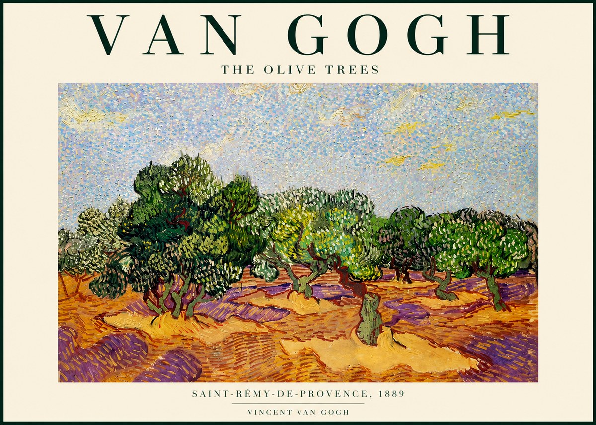 Van Gogh The Olive Trees No4 - Affiche