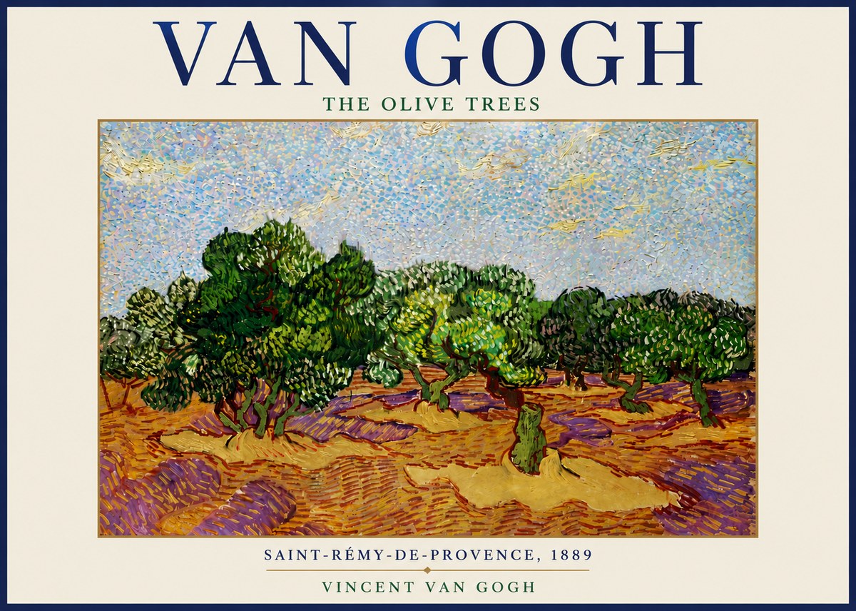 Van Gogh The Olive Trees No6 - Affiche