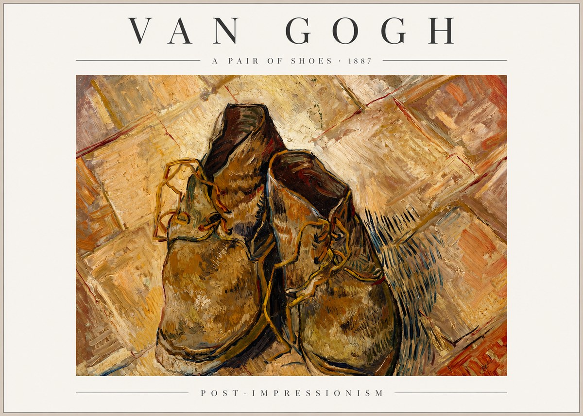 Van Gogh A Pair of Shoes No3 - Affiche