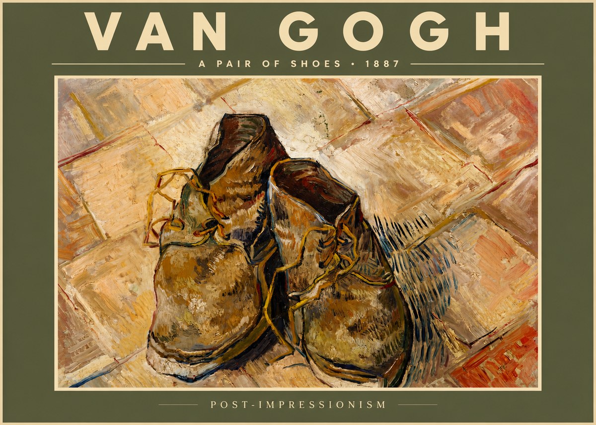 Van Gogh A Pair of Shoes No6 - Affiche