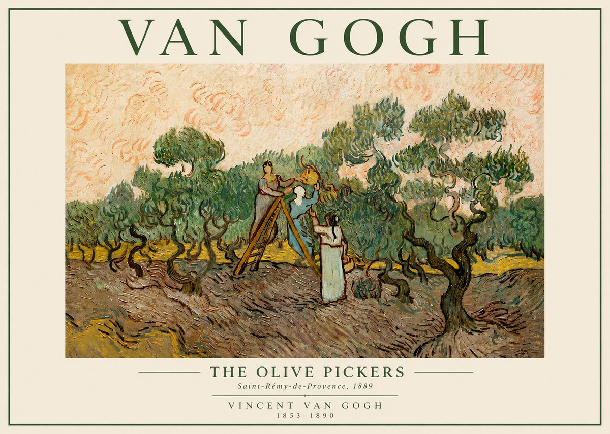 Van Gogh The Olive Pickers I No5 - Affiche
