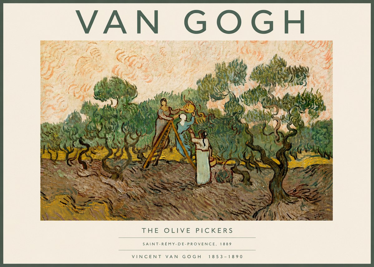 Van Gogh The Olive Pickers I No6 - Affiche