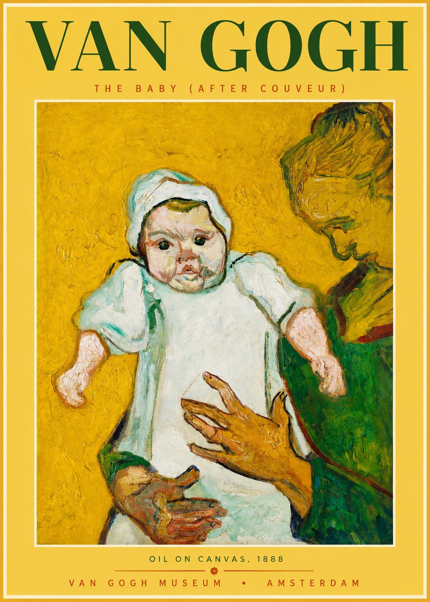 Van Gogh The Baby (After Couveur) No2 - Affiche