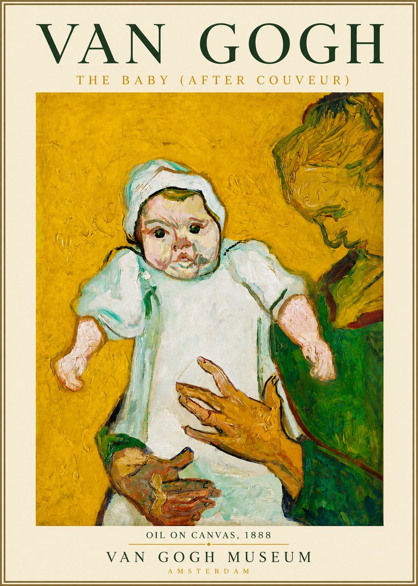 Van Gogh The Baby (After Couveur) No5 - Affiche