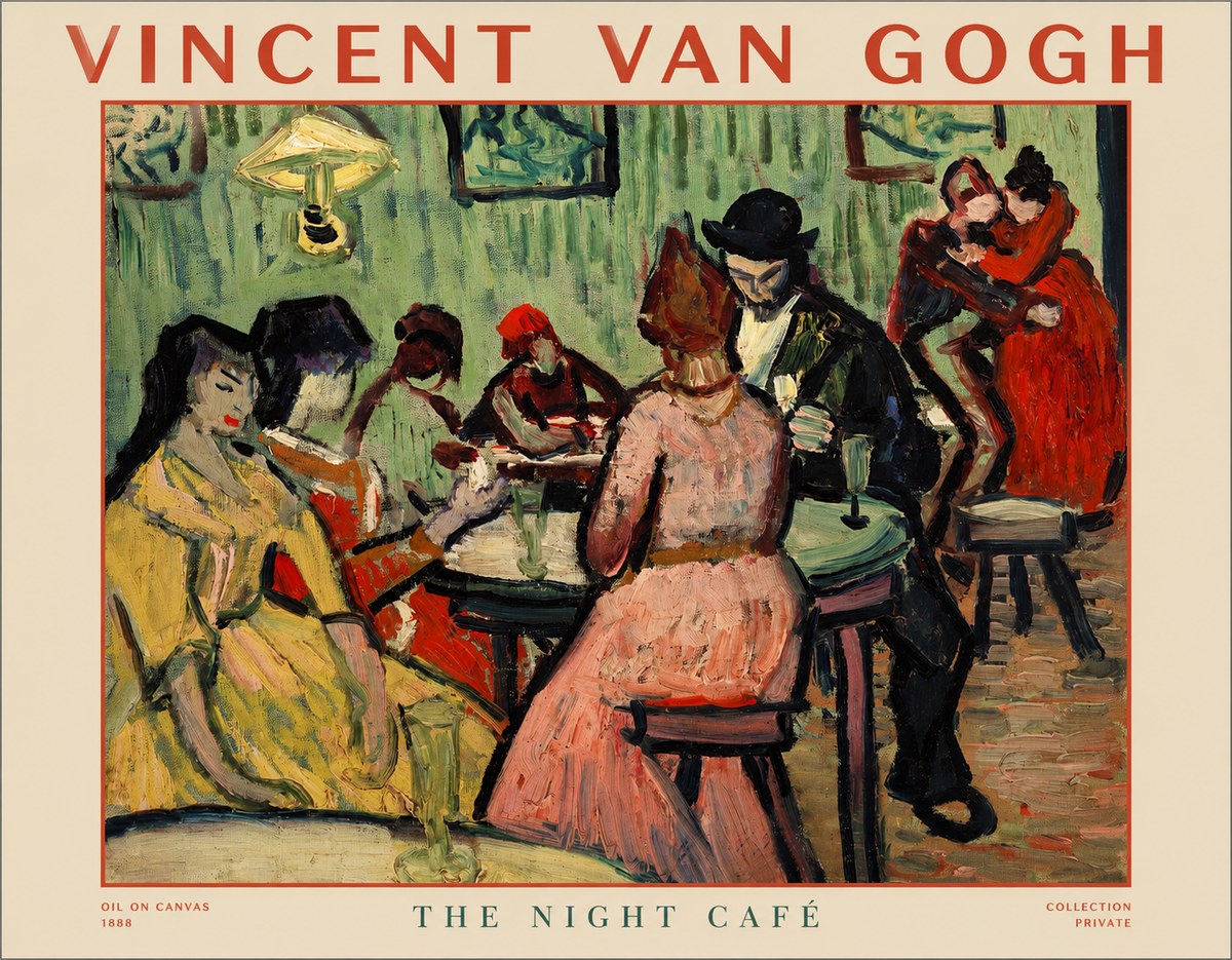 Van Gogh The Night Café I No1 - Affiche