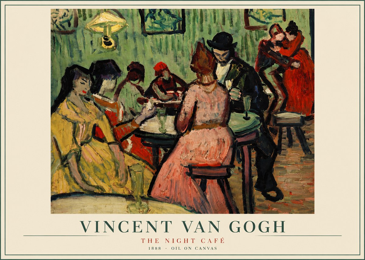 Van Gogh The Night Café I No2 - Affiche