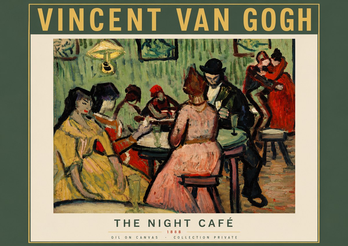 Van Gogh The Night Café I No5 - Affiche
