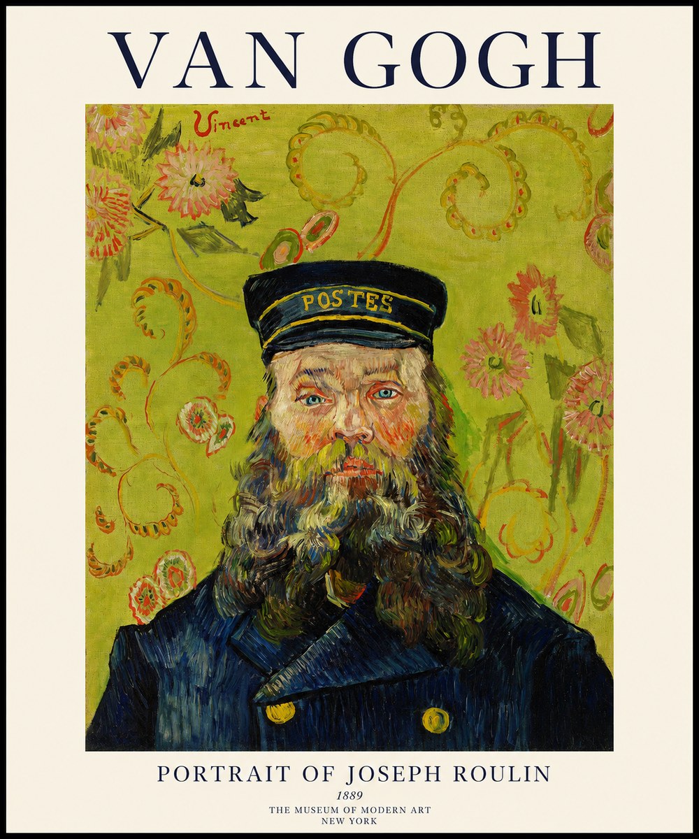 Van Gogh Portrait of Joseph Roulin II No1 - Affiche