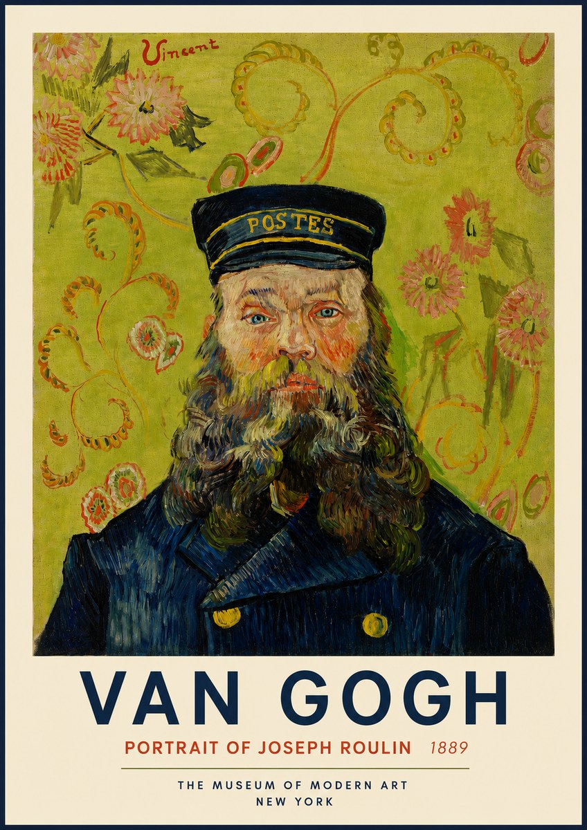 Van Gogh Portrait of Joseph Roulin II No3 - Affiche