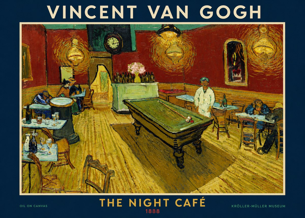 Van Gogh The Night Café II No2 - Affiche