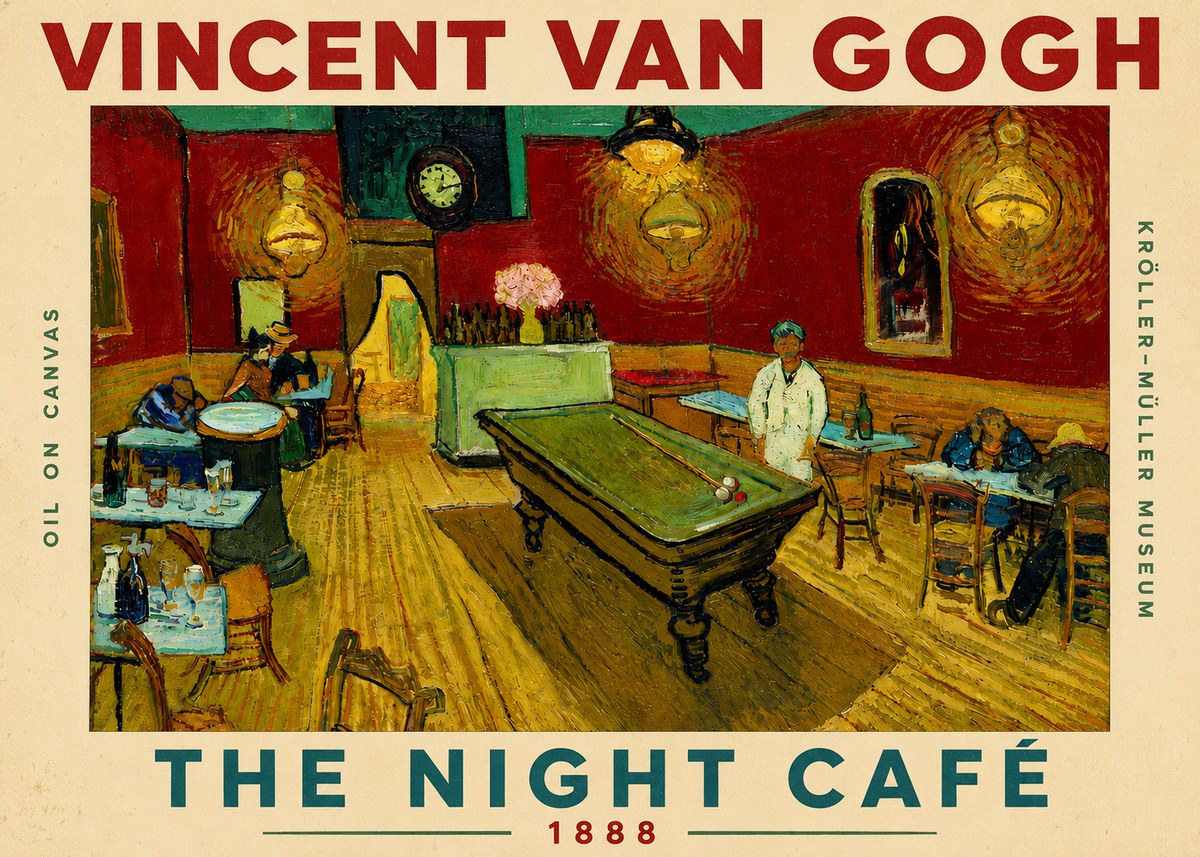 Van Gogh The Night Café II No5 - Affiche