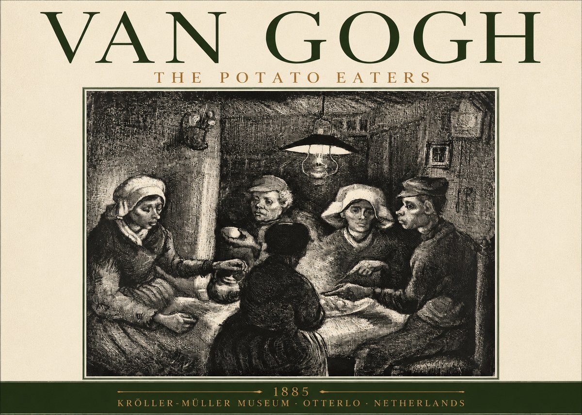 Van Gogh The Potato Eaters I No2 - Affiche