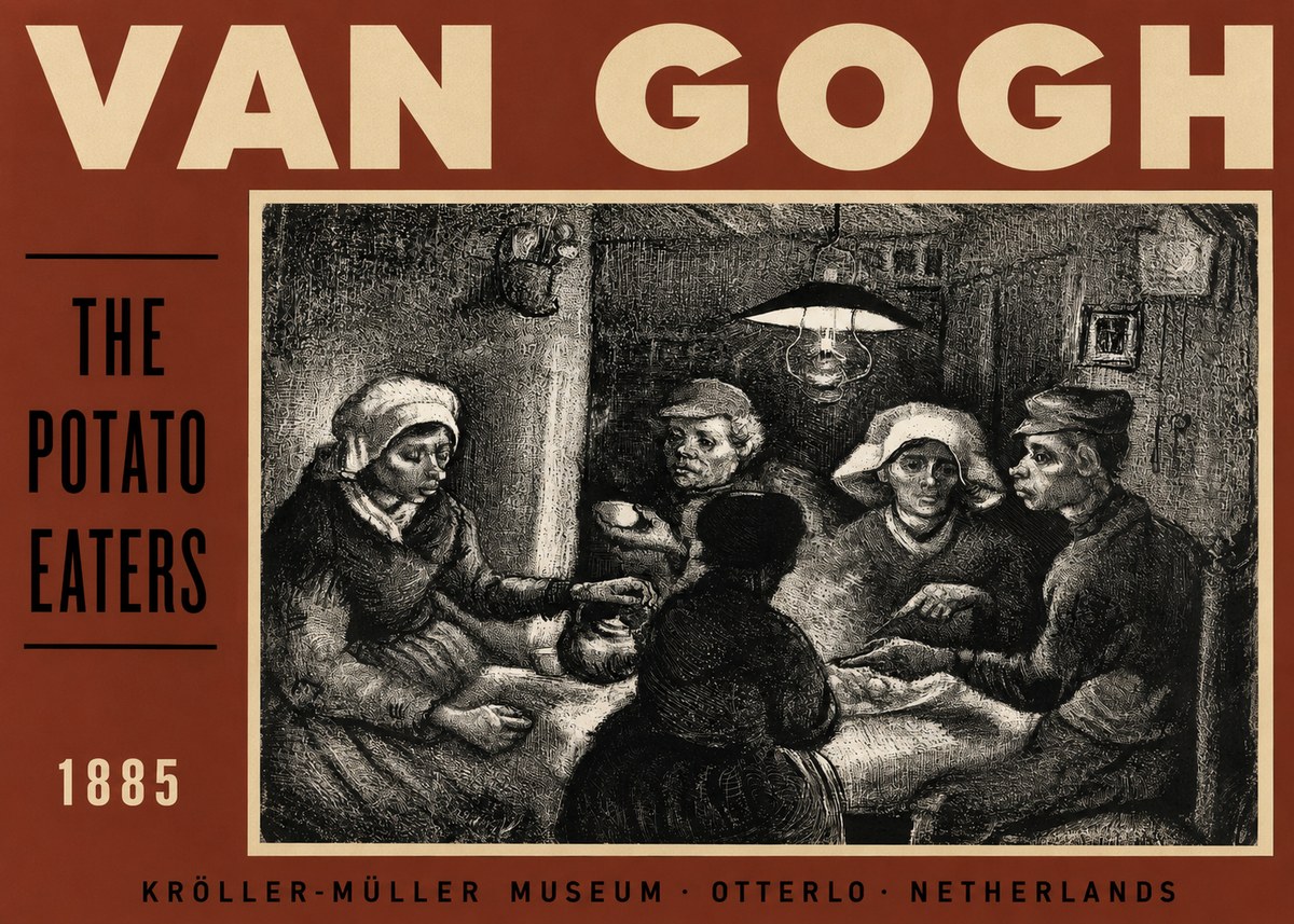 Van Gogh The Potato Eaters I No3 - Affiche