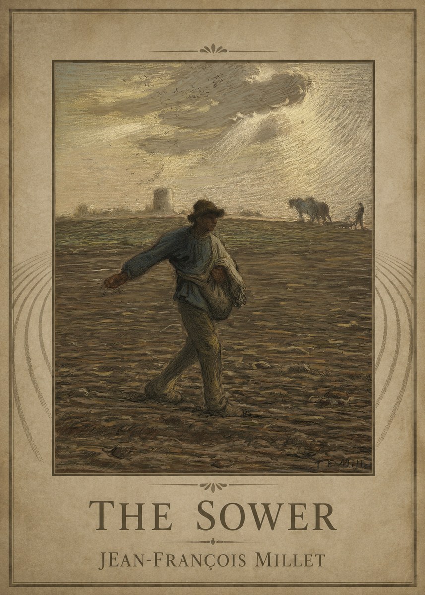 Jean-François Millet The Sower I No1 - Affiche