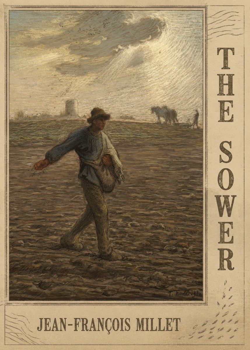 Jean-François Millet The Sower I No3 - Affiche