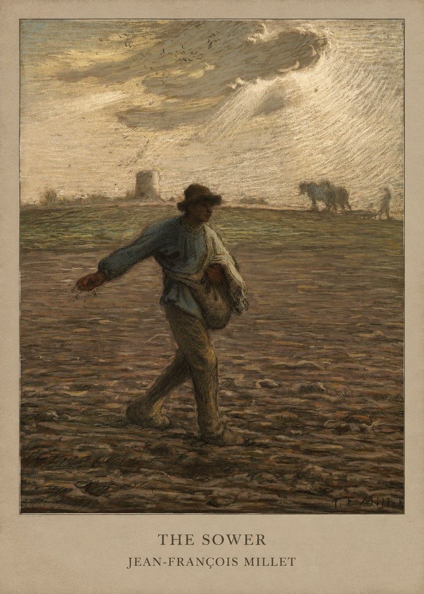 Jean-François Millet The Sower I No5 - Affiche