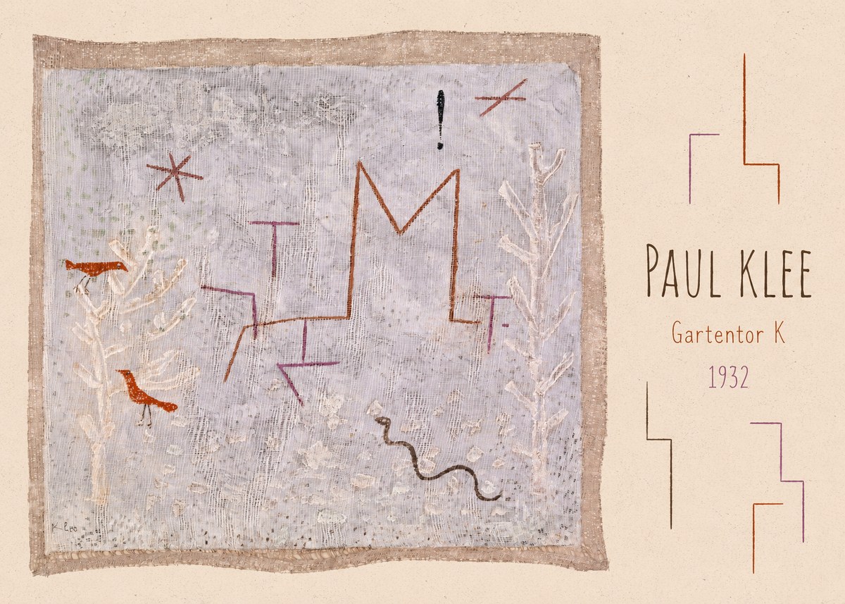 Paul Klee Gartentor K No3 - Affiche