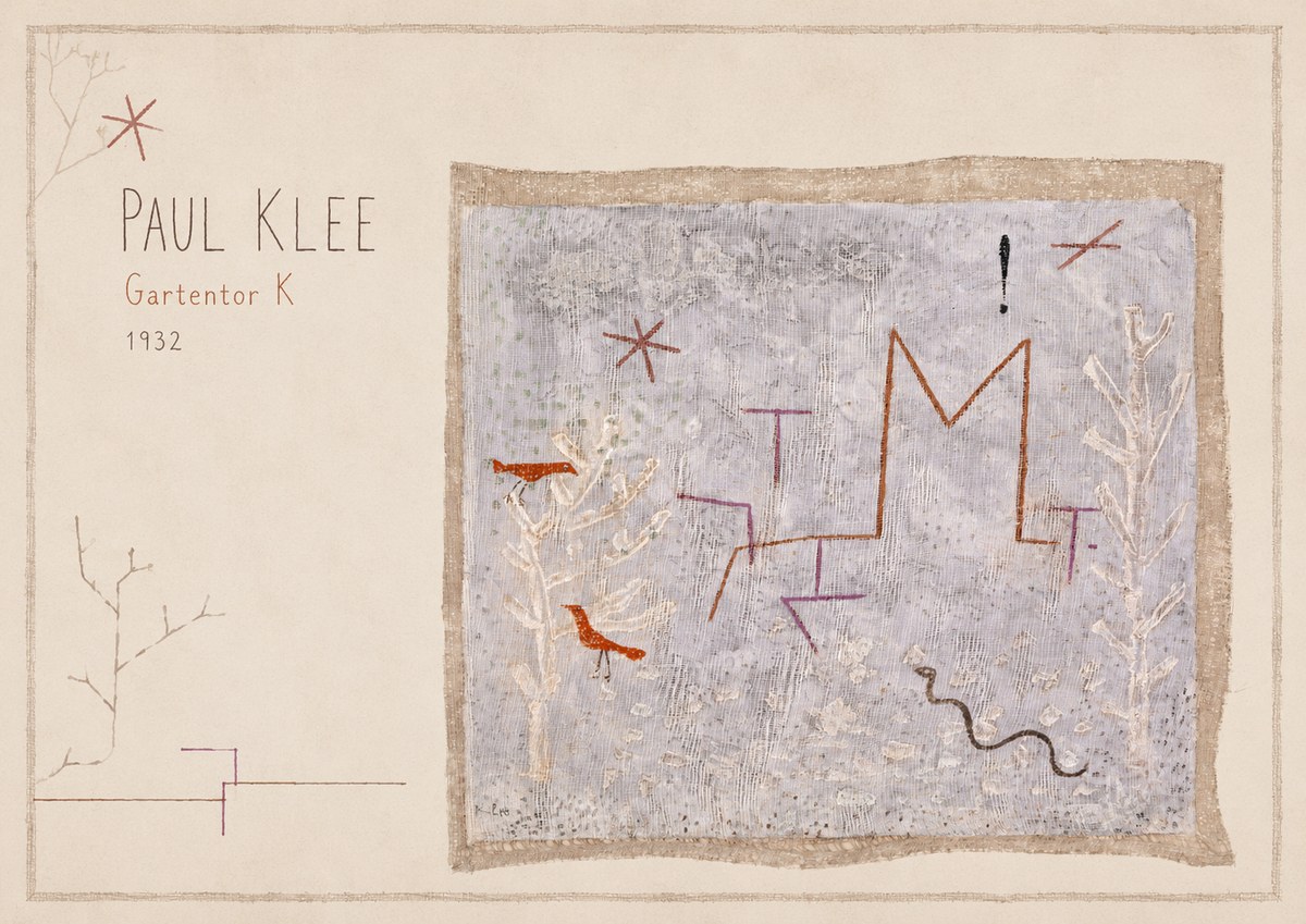 Paul Klee Gartentor K No6 - Affiche