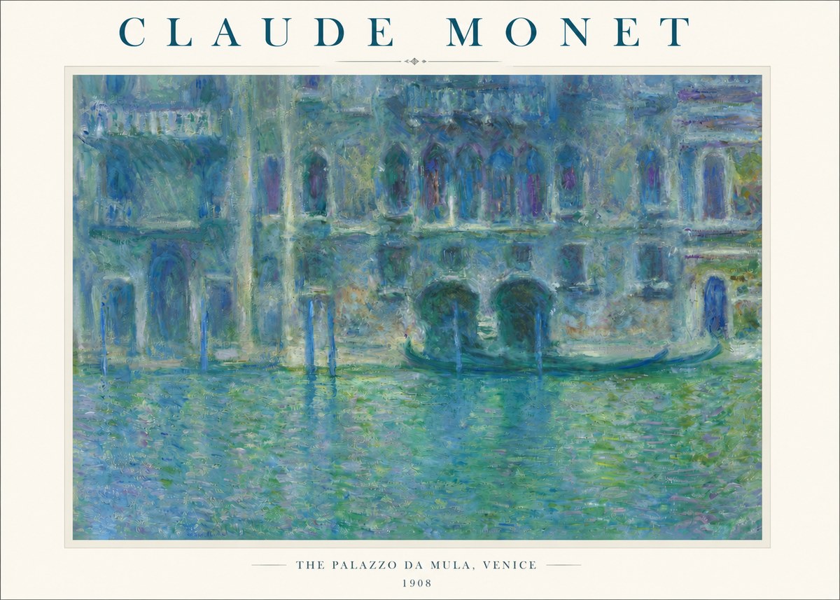 Monet The Palazzo Da Mula, Venice No3 - Affiche
