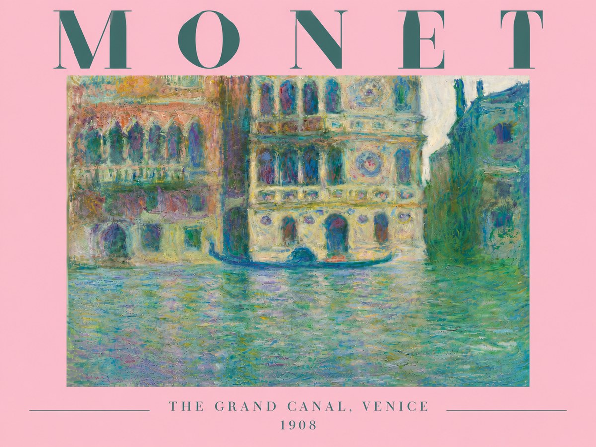 Monet The Grand Canal, Venice No6 - Affiche
