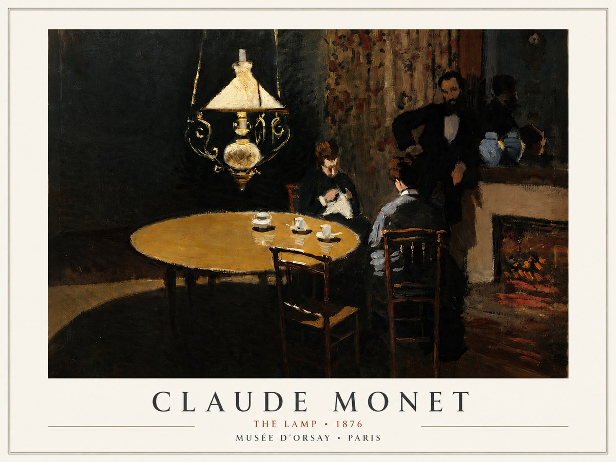 Monet The Lamp No4 - Affiche