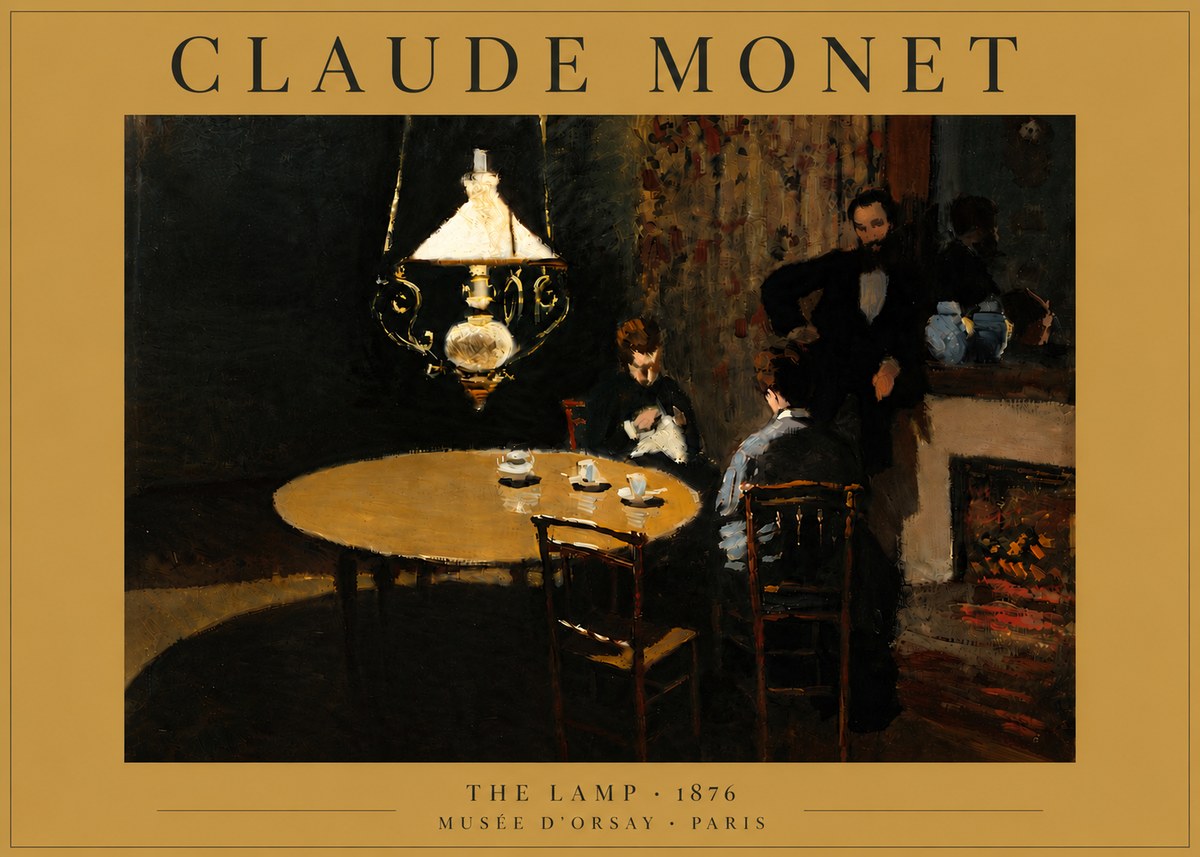 Monet The Lamp No6 - Affiche