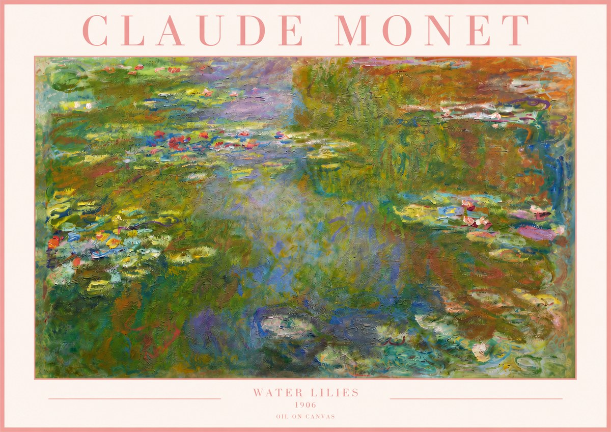Monet Water Lilies III No3 - Affiche