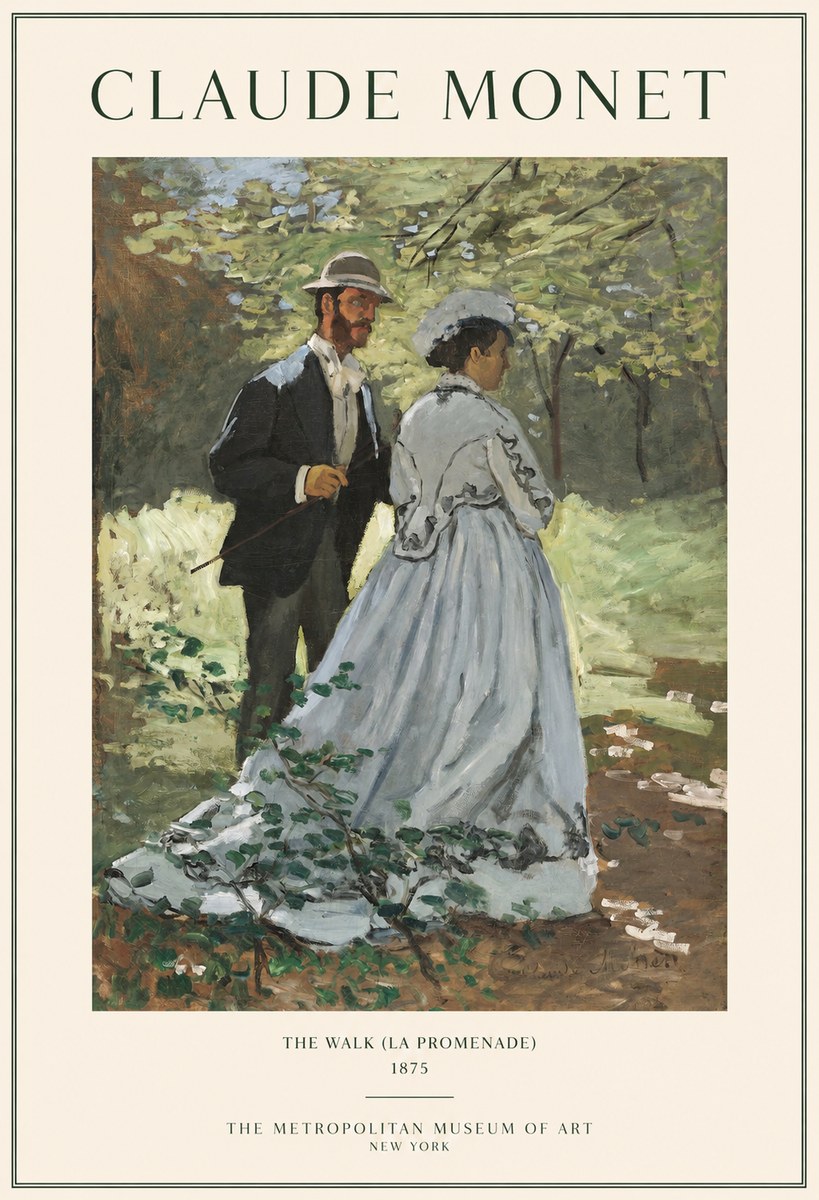 Monet The Walk (La Promenade) No1 - Affiche