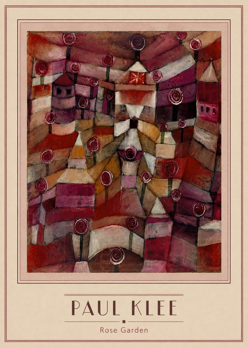 Paul Klee Rose Garden No3 - Affiche