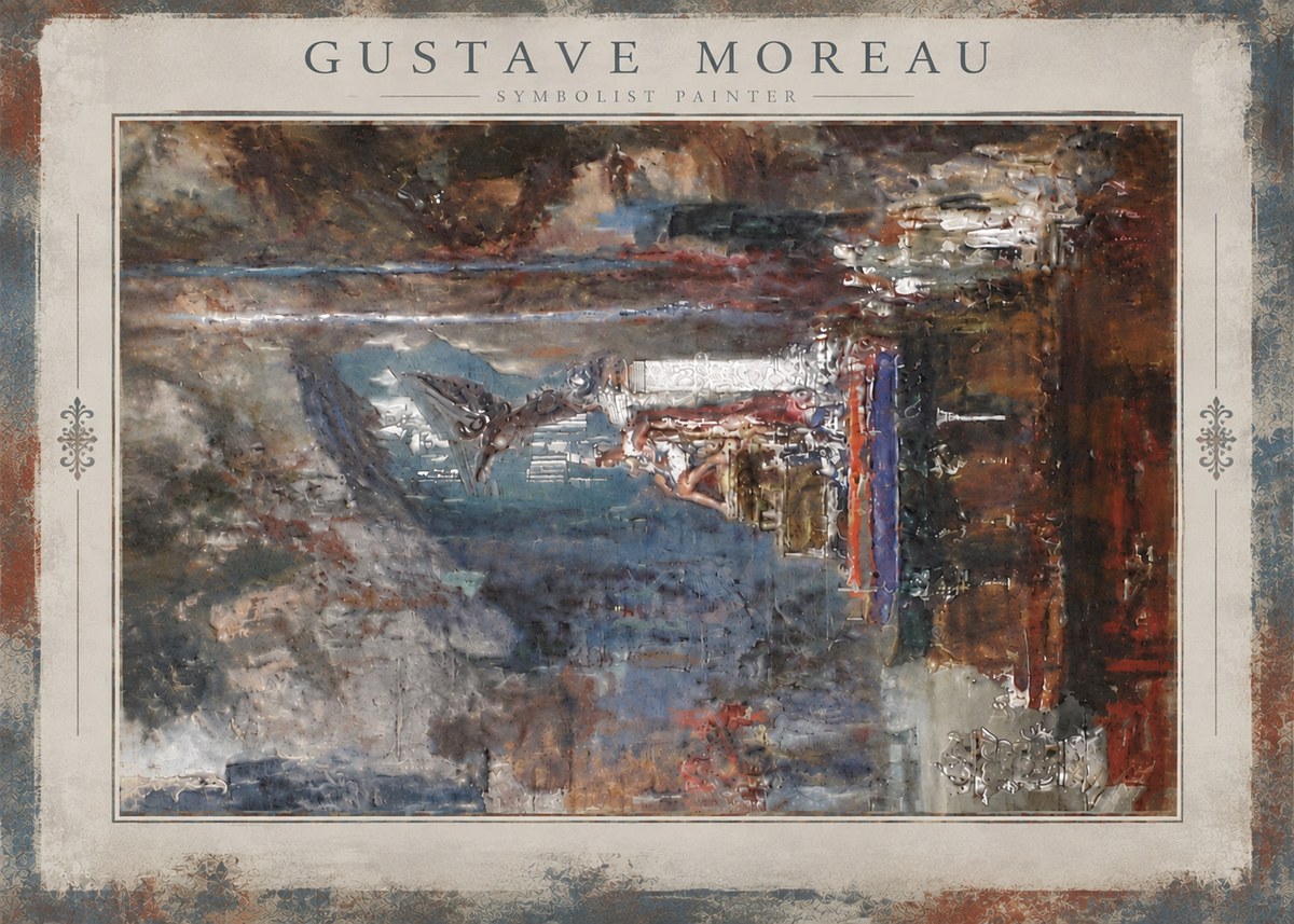 Gustave Moreau Visionary Composition No5 - Affiche
