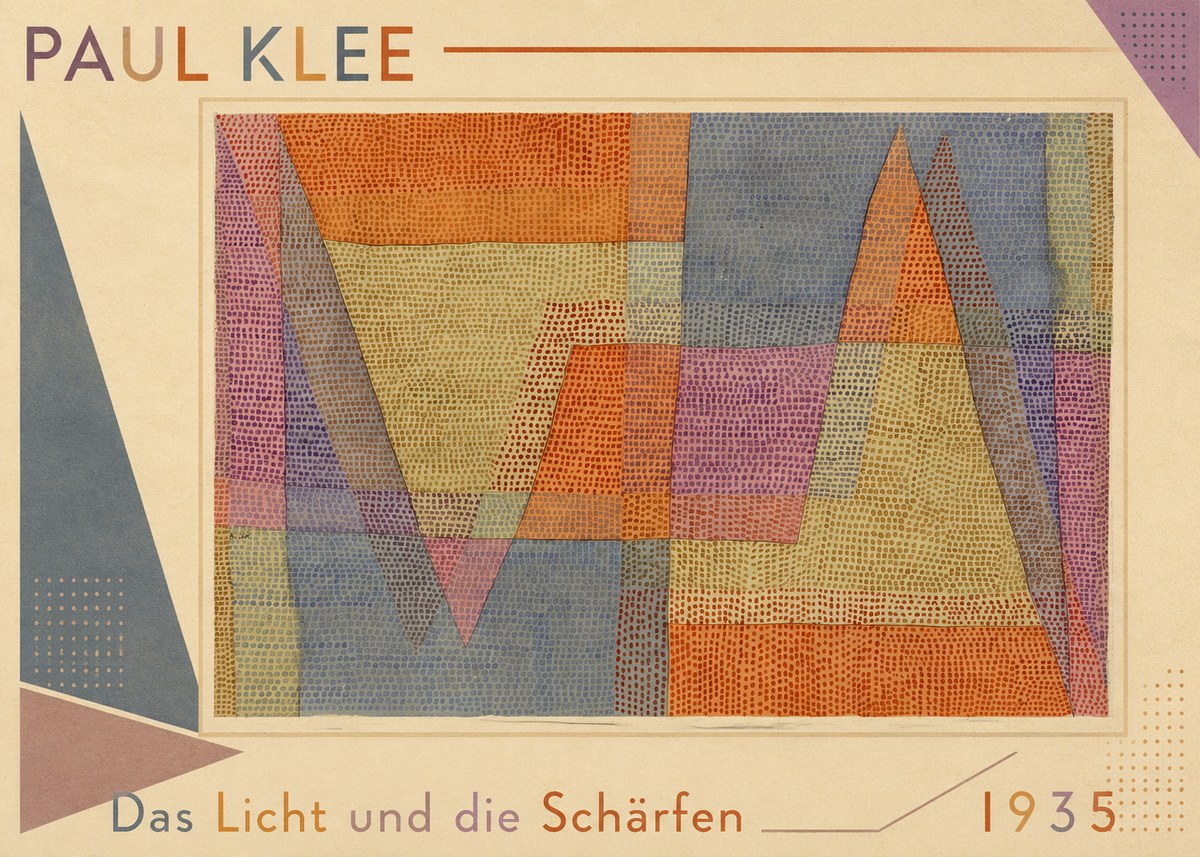 Paul Klee Das Licht Und Die Schärfen No1 - Affiche