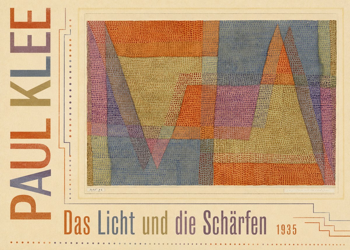 Paul Klee Das Licht Und Die Schärfen No5 - Affiche