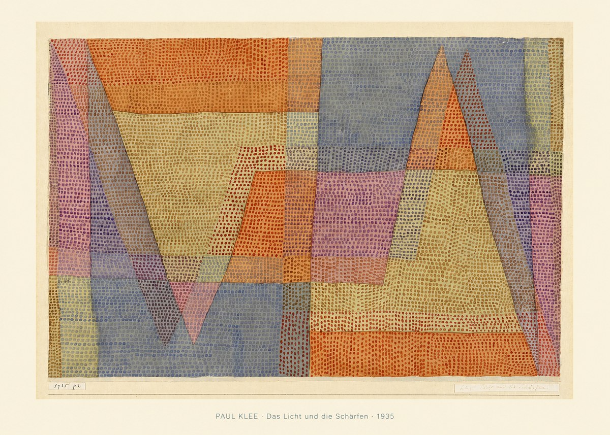Paul Klee Das Licht Und Die Schärfen No6 - Affiche