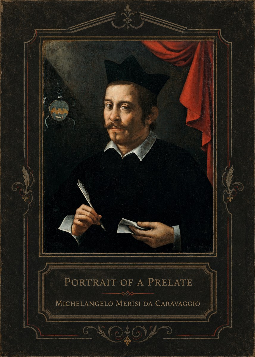 Michelangelo Merisi da Caravaggio Portrait of a Prelate No3 - Affiche