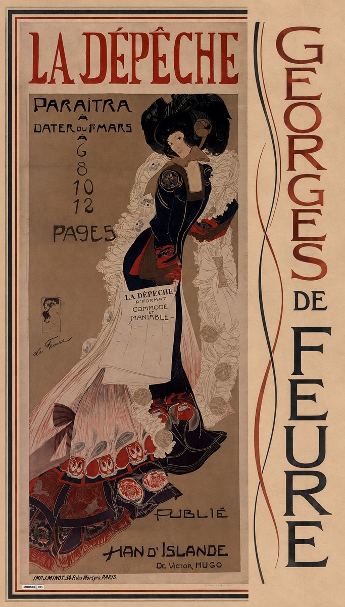 Georges de Feure La Dépêche - Han D'islande No5 - Affiche