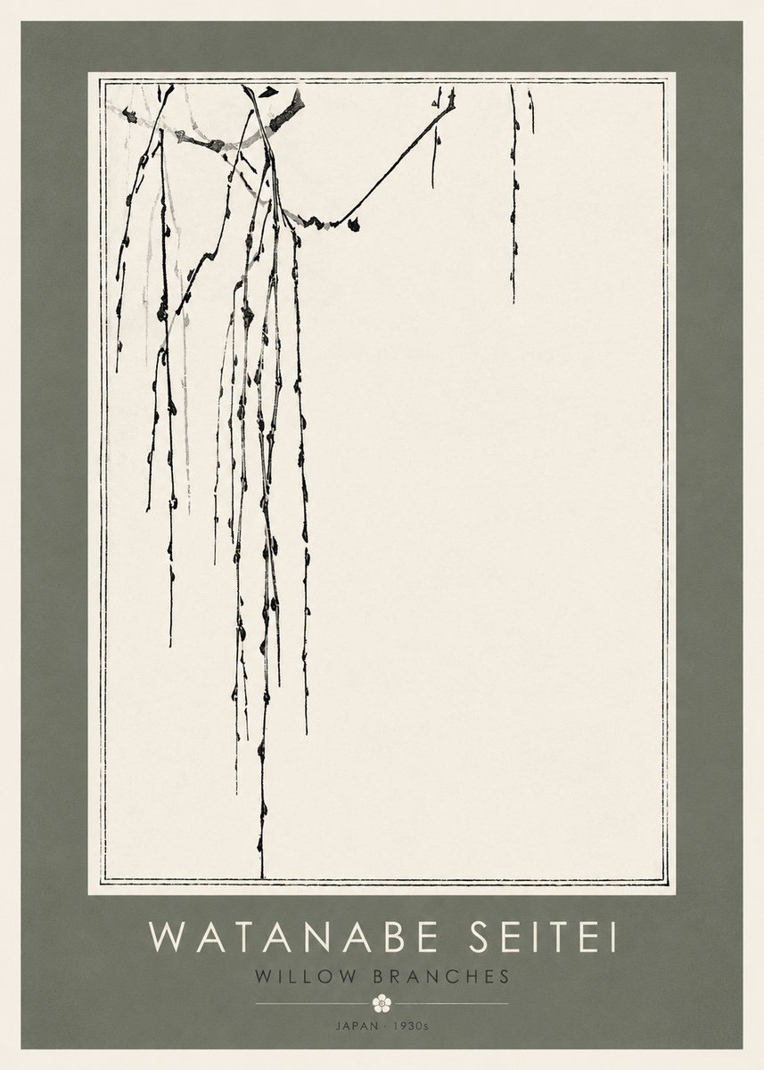 Watanabe Seitei Willow Branches I No2 - Affiche