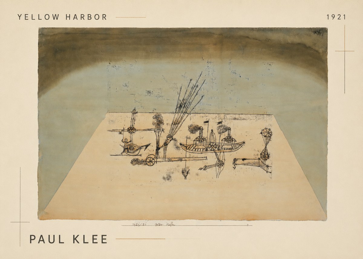 Paul Klee Yellow Harbor No1 - Affiche