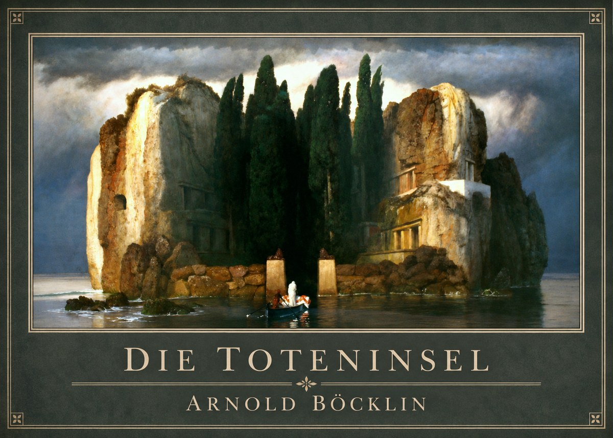 Arnold Böcklin Die Toteninsel II No1 - Affiche