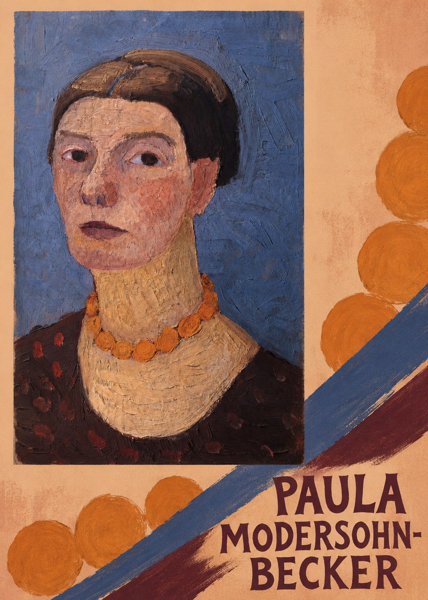 Paula Modersohn-Becker Self-portrait No6 - Affiche