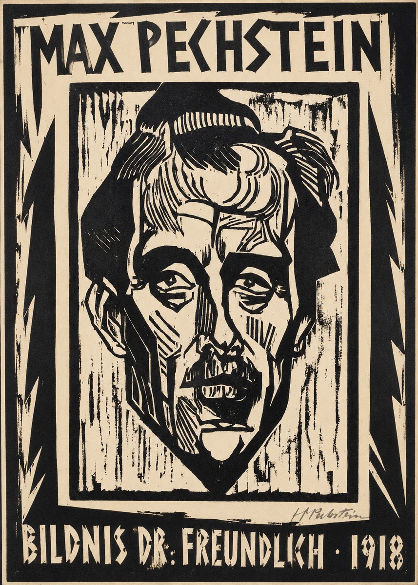 Max Pechstein Bildnis Dr. Freundlich • 1918 No1 - Affiche