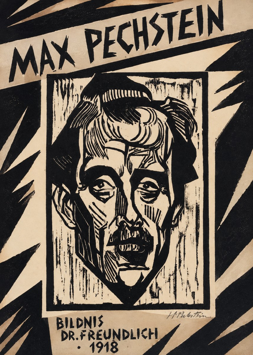 Max Pechstein Bildnis Dr. Freundlich • 1918 No4 - Affiche