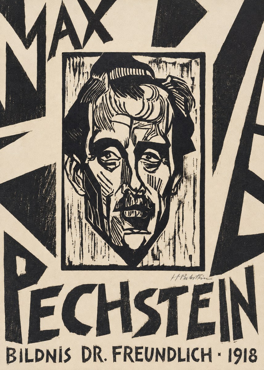 Max Pechstein Bildnis Dr. Freundlich • 1918 No6 - Affiche