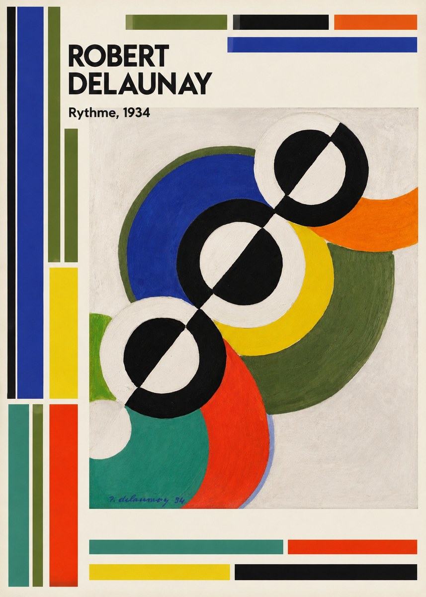 Robert Delaunay Rythme, 1934 No2 - Affiche